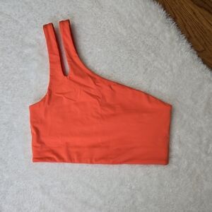 Fabletics Orange One Shoulder Sports Bra, Great Condition